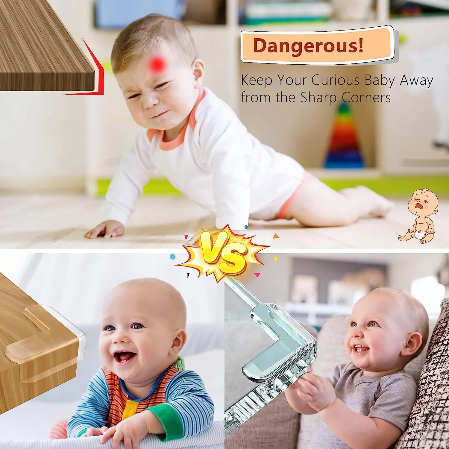 Silicone Corner Protectors for Baby Proofing