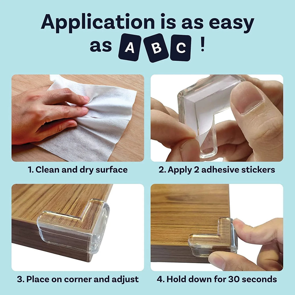 Silicone Corner Protectors for Baby Proofing