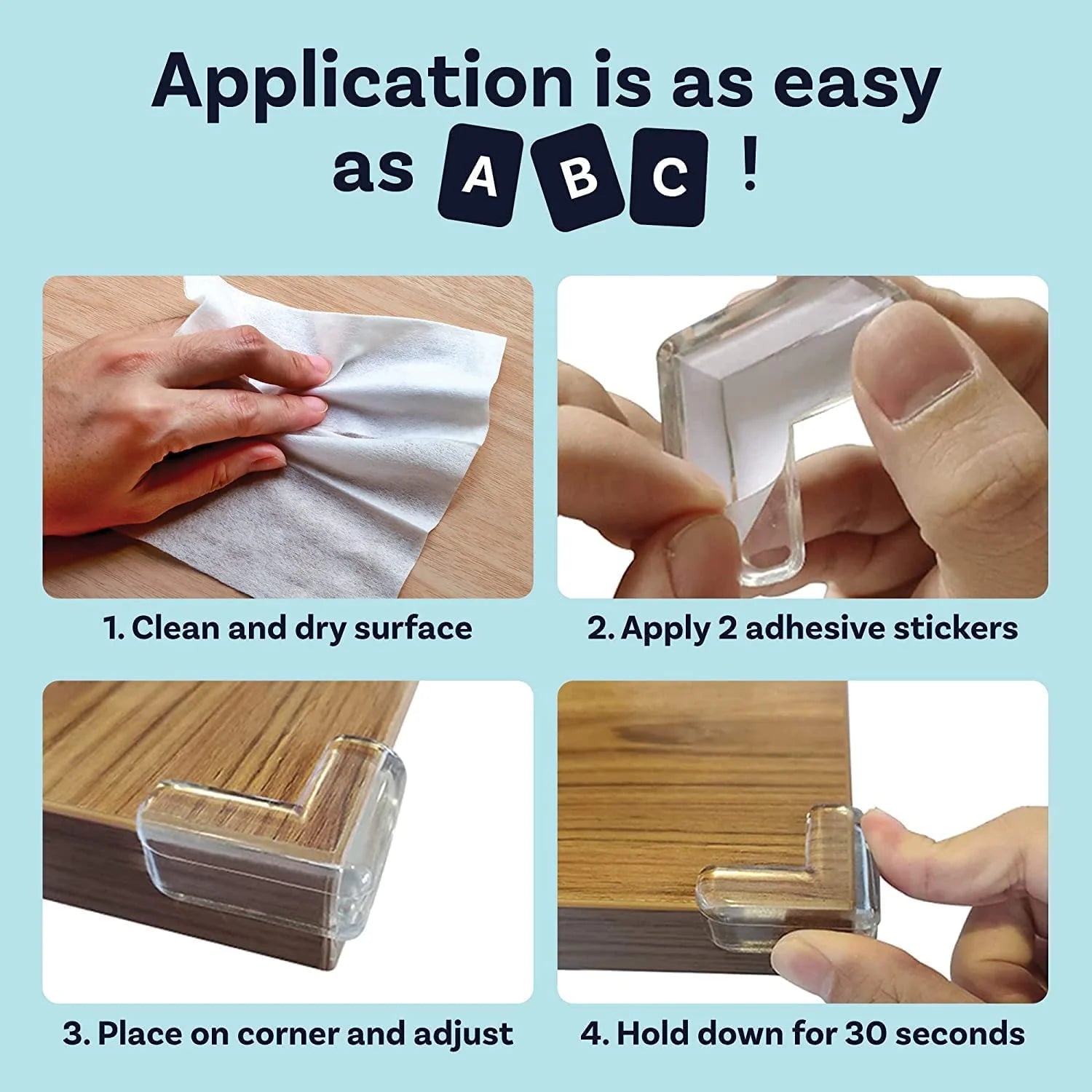 Silicone Corner Protectors for Baby Proofing